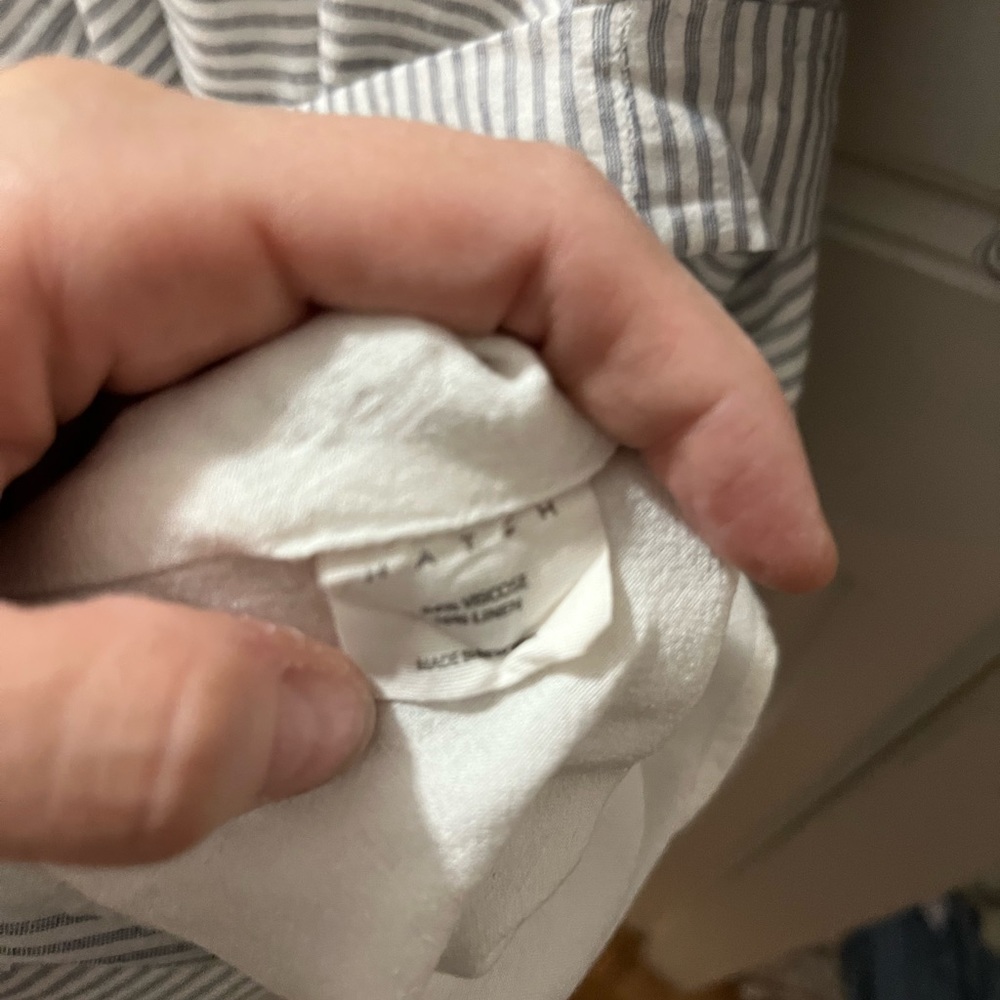 Hatch Size 3 Viscose-Linen Button Down, Lined Dre… - image 4